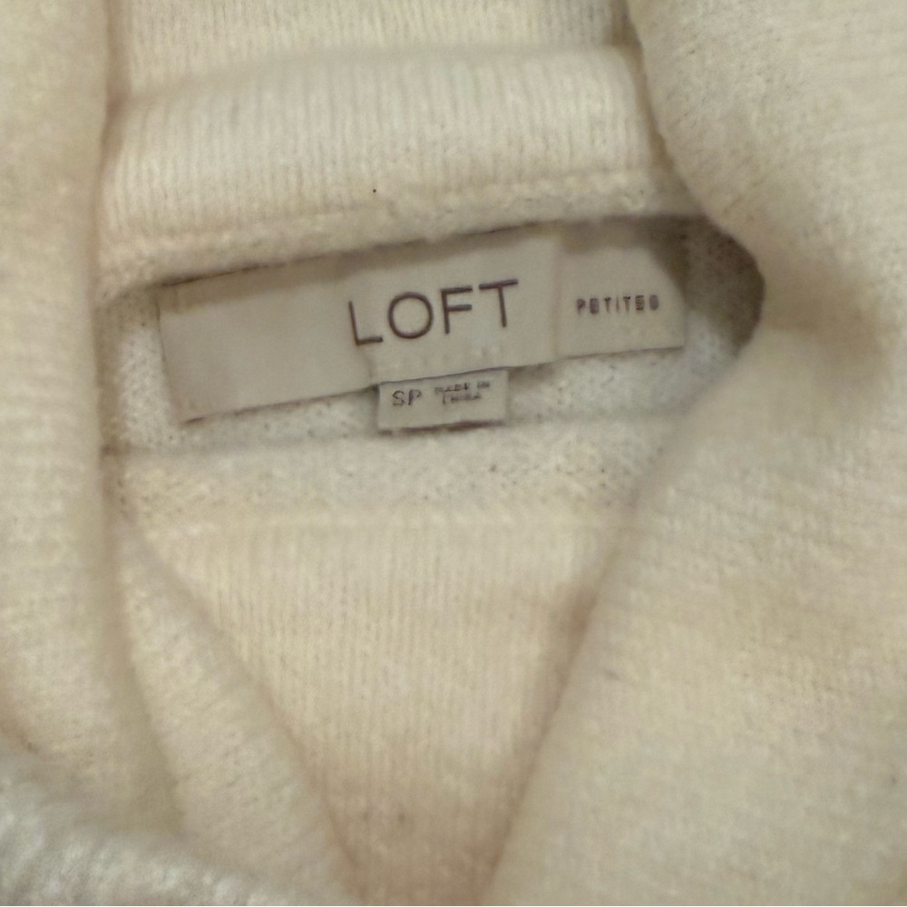 LOFT Cowlnneck Drawstring Sweater - Picture 5 of 8